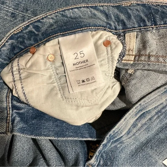 MOTHER The Dodger Cuff Jeans Size 25 in Leap of Faith NWT - Picture 13 of 16